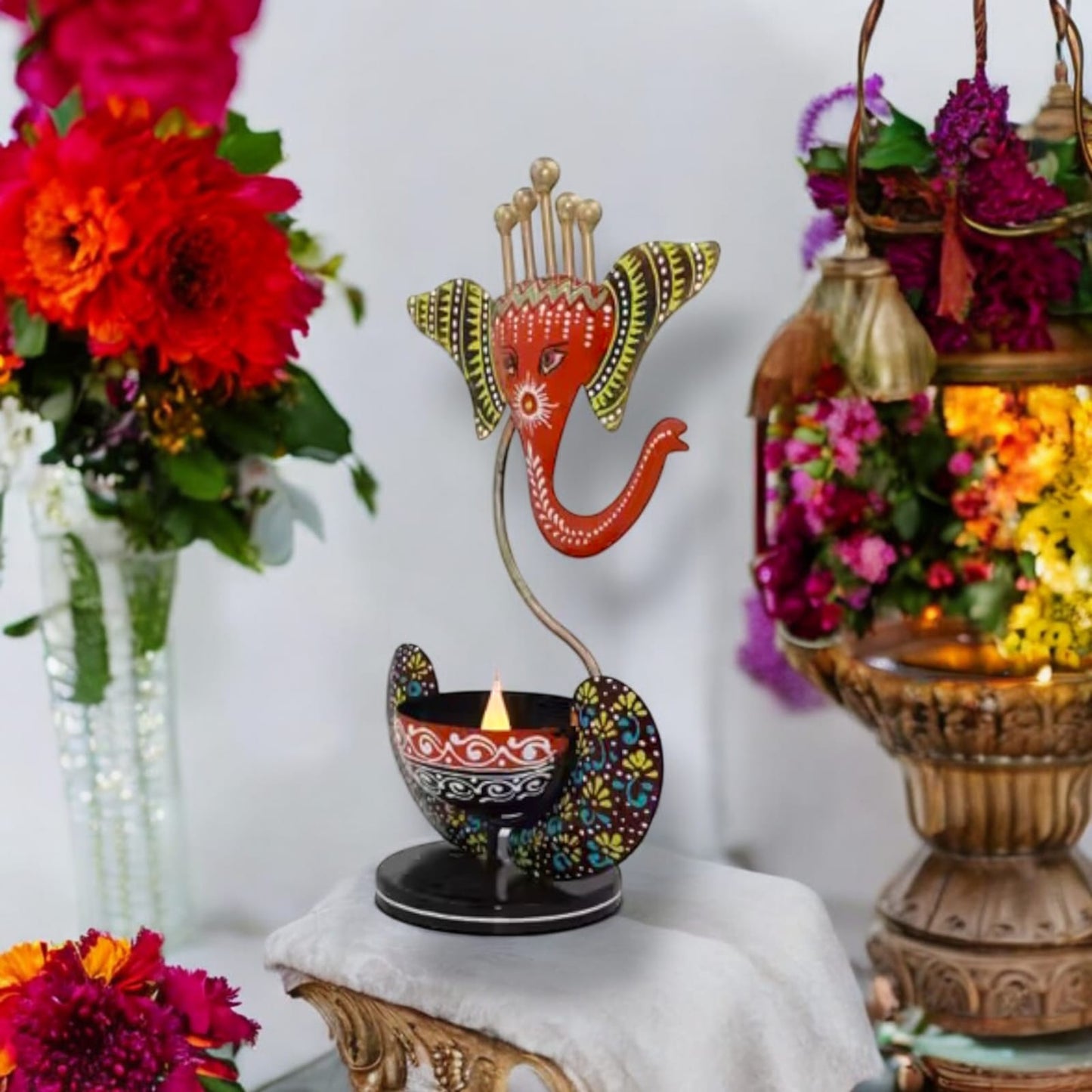 Vinayaka/Ganesha Iron Table Decorative lamps