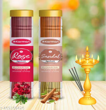 Agarbatti Combo Pack – Chandan, Rose, Jasmine, Pineapple (4x100g )400g